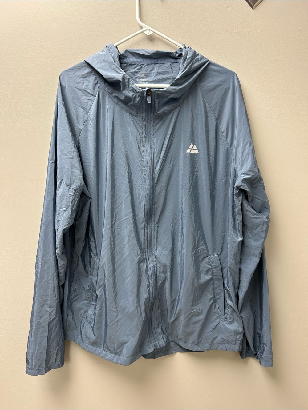 Danish Endurance Men’s Blue Hooded Windbreaker Jacket